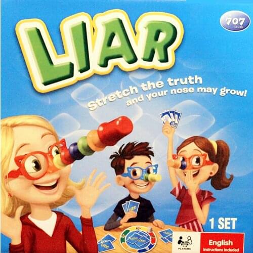 [Funny] Liar Fibber Game Hilarious Noses Glasses Stretch The Truth Your Nose May Grow Kids Child Family party interactive toy