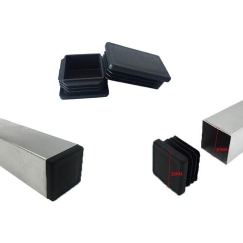 Plastic pipe plug square chair leg protectors caps Non-slip Table Foot dust Cover Floor Protector pads furniture leveling feet