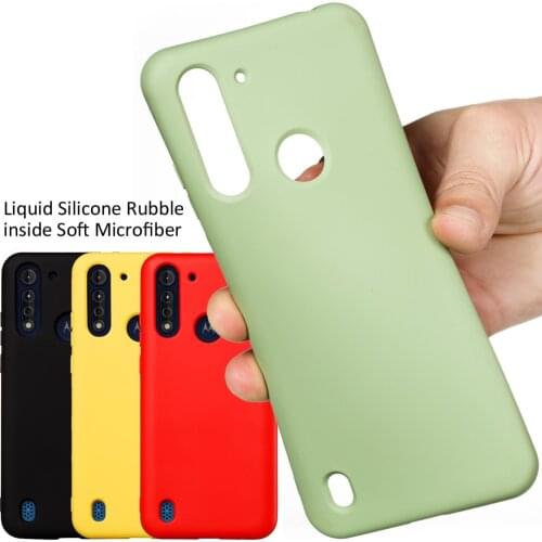Liquid Silicone Case For Motorola Moto G8 Power Soft Gel Rubber Protective Cover