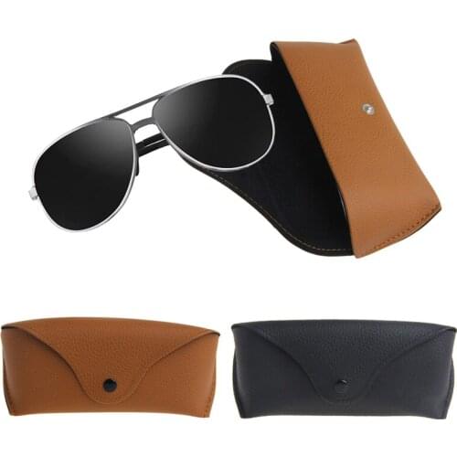 2017 Durable Leather Professional Glasses Box Vintage Sunglasses Eyeglasses Storage Holder Retro Box Cases Zeiss Lens Wipe