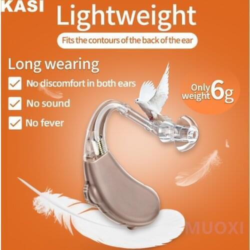 2021 Best Mini Hearing Aid Digital BTE Hearing Aids Adjustable Tone Sound Amplifier Portable Deaf Elderly digital Hearing Aid