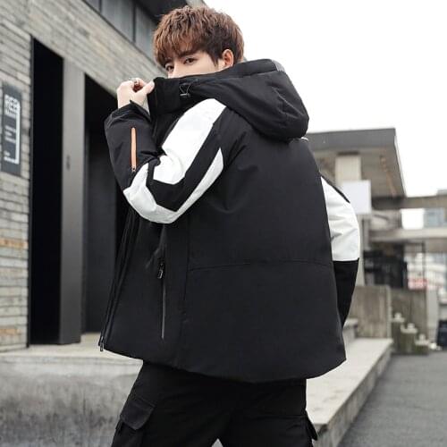 2021 Autumn Winter Waterproof Warm Jackets White Duck Down Parkas Removable Hooded Coat Thick Padded Snow Coat Oversize M-4XL