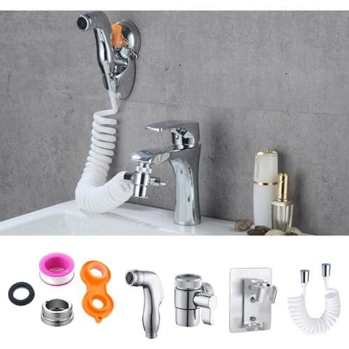 4PCS Sink Shower Hose Sprayer Shampoo Sink With Handheld Spray Gun Adjustable Hose Sprayer Kit