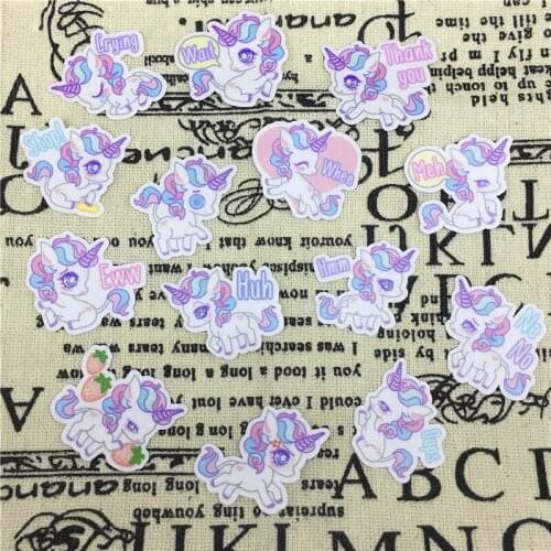 40 PCS/box Dream rainbow horse Paper Sealing Stickers Crafts And Scrapbooking Decorative sticker DIY Stationery