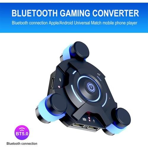 2.4G Wireless/Wired Bluetooth 4.0 Keyboard Mouse Adapter Gamepad Controller Converter For Chicken Dinner Game Accessories