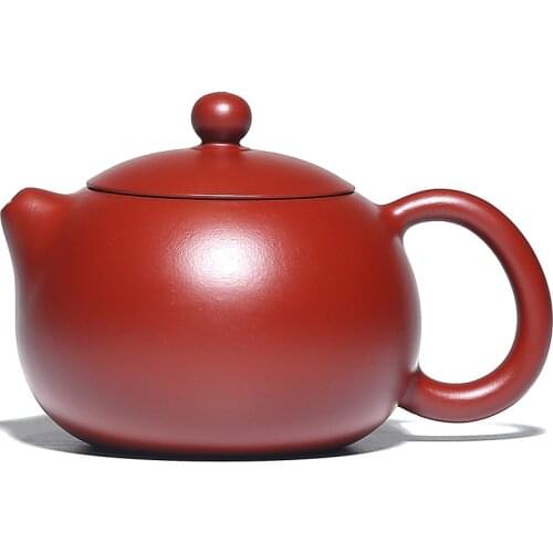 Yixing Purply Clay Tea Xishi Teapot Chinese Zisha Pots Raw Ore Dahongpao Mud About 210ml Handmade Suit For Drink Drinkware