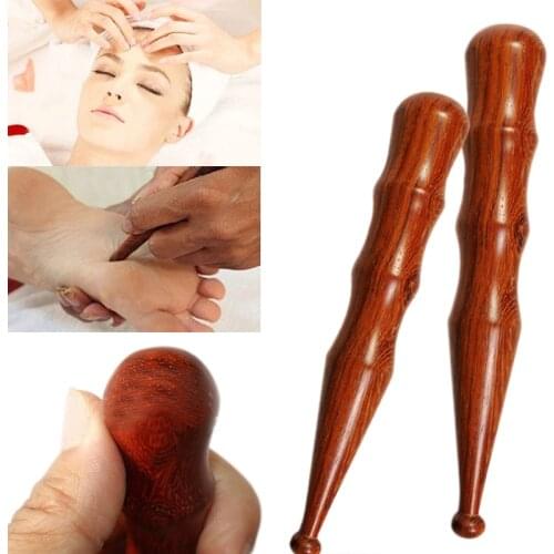 Wooden Massage Stick For Trigger Point Rod Foot Hand Body Physiotherapy Reflexology Therapy Spa Tool