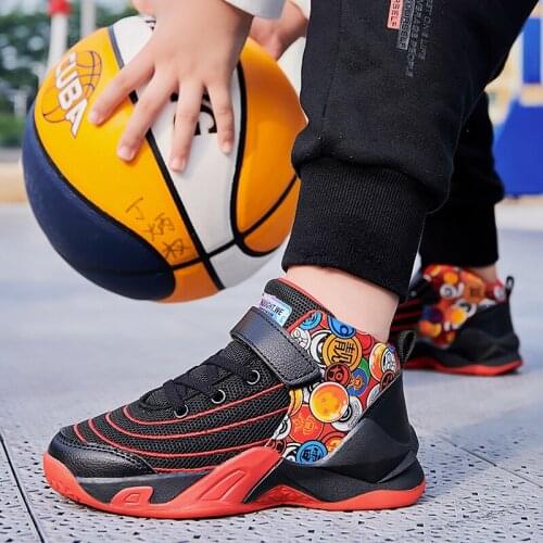 2021 Kids Sneakers Basketball Shoes Kids Outdoor Air Sneakers Wear Resistant Shoes Breathable Shoes for Boy Children Zapatillas
