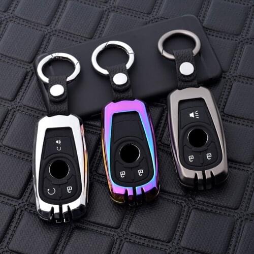 For OPEL Astra Buick ENCORE ENVISION NEW LACROSSE Rings Protect Shell Car Styling Zinc alloy + silicone car key case Full cover