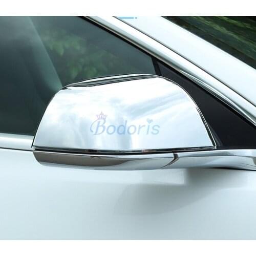 Door Mirror Cover Rear View Overlay Protector Panel Garnish Trim Chrome Car Styling For Tesla Model 3 2017 2018 2019 Accessories