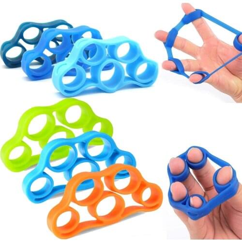 Hand Gripper Silicone Finger Expander Exercise Hand Grip Wrist Strength Trainer Finger Exerciser Resistance Bands Fitness