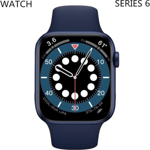 IWO 13 AK88 Smart Watch Men Women Series 6 Bluetooth Call 44mm Blood Pressure Monitor Smartwatch Watch for Apple Android phone