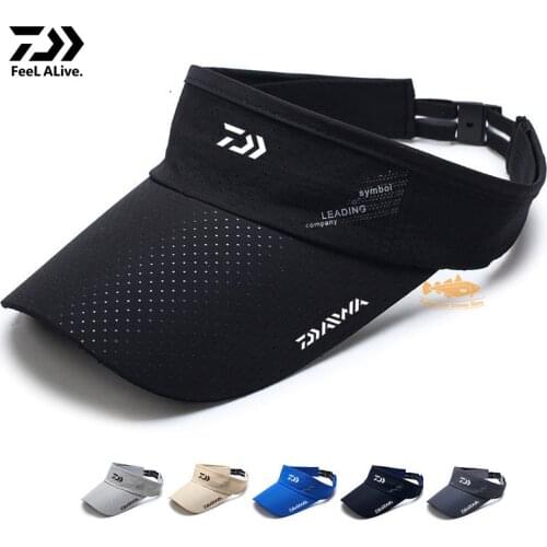 Daiwa Fishing cap Male Summer Midpoint Quick-drying Sun Hat Travel Shade Empty Top Fishing hat Men for Women Outdoor Basebal Hat