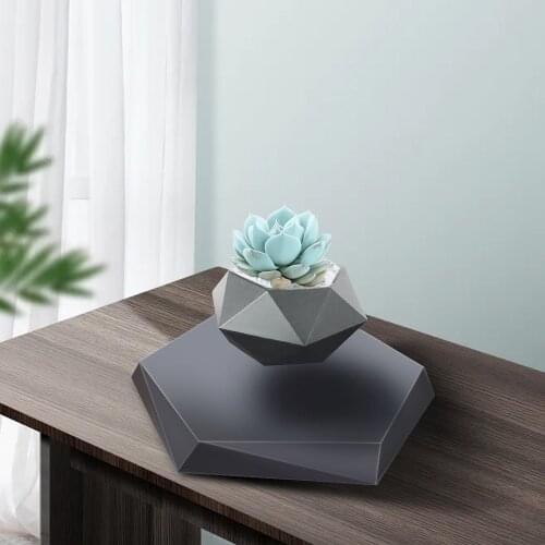Magnetic Levitation Flower Pot Bonsai Air Floating Plant Potted For Home Desk Decoration Creative Valentines Day Christmas Gift