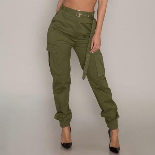 Fashion Ladies Solid Color Loose Overalls Office Casual High Waist Ladies All-match Basic Pants Streetwear with Zipper Pockets