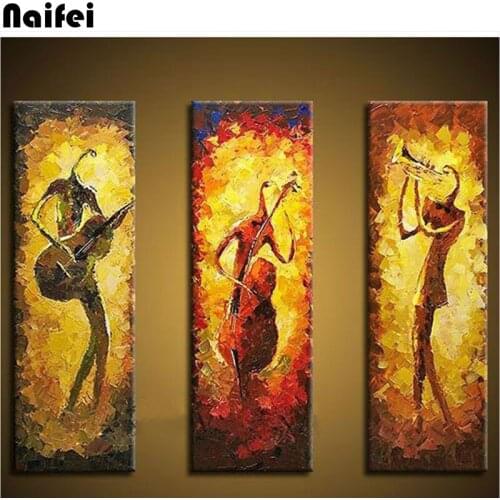 DIY Diamond Painting Full Square round drill Abstract art dancer figure diamond Embroidery Cross Stitch Rhinestone mosaic decor