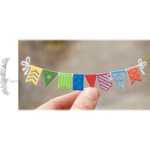New Bunting decoration metal Cutting Dies Stencils DIY Scrapbooking Paper/photo Cards Embossing Dies