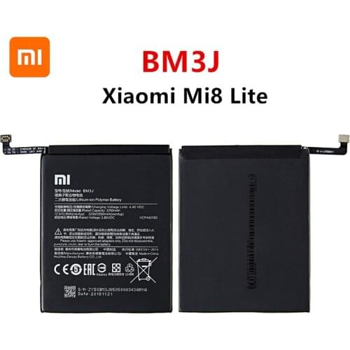 Xiao mi 100% Orginal BM3J 3350mAh Battery For Xiaomi 8 Lite MI8 Lite BM3J High Quality Phone Replacement Batteries