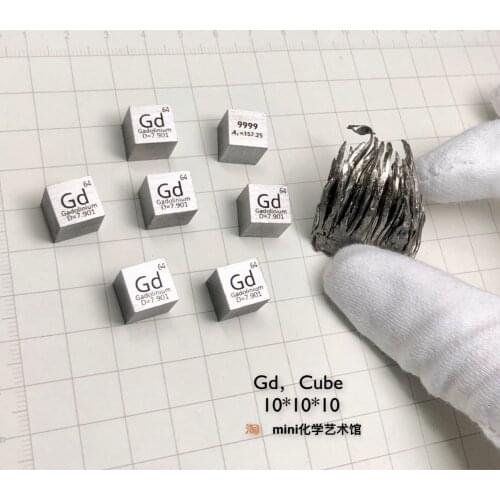 Periodic Phenotype Cubic Gadolinium Cubic Gd Metal Gadolinium Without Crystal High Purity Gadolinium Rare Earth Metals