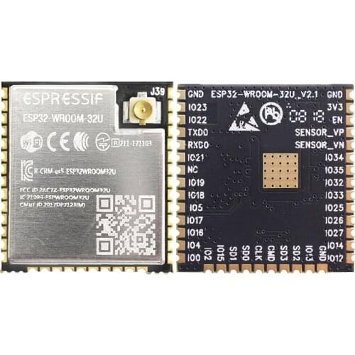 ESP32 ESP32-WROOM-32U Wireless WiFi Bluetooth-compatible Development Board Micro USB Dual Core Power Amplifier Filter Module