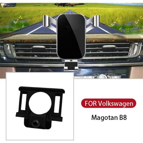 Hot Car Smart Phone Holder GPS Support Accessories Smartphone For Volkswagen Mogotan B8 Accessories Air Vent Stand Clip Mount