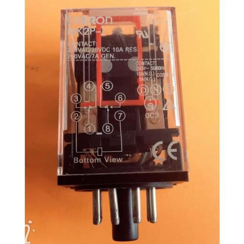 Intermediate relay MK2P-I MK2P small electromagnetic relay 8PIN DC12V DC24V AC110V AC220V