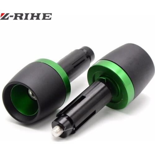 7/8 '' 22mm CNC motorcycle steering hand handle bar grips ends For KAWASAKI ninja 650r er6f er6n f z750 z800 z1000 zx9r zx10r