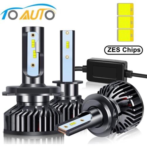 2pcs Headlight H7 H1 H3 Led Bulb Car Styling Canbus Error Free H11 H8 H4 HB3 9005 HB4 9006 Lamp H27 880 881 Auto 12000LM