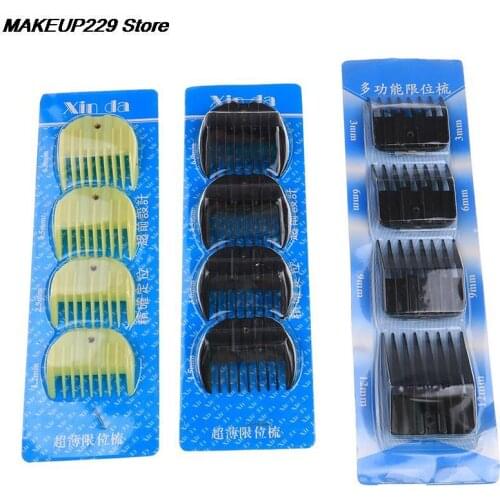 4Pcs Universal Hair Clipper Limit Comb Replacement Guide Attachment Size Barber Hot