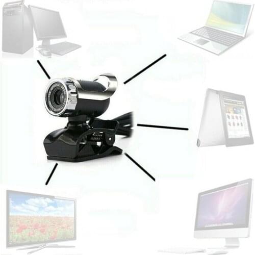 360 Degree HD Web Camera Web Cam Webcam USB For Computer Laptop Microphone With For Skype Youtube Notebook PC Camera T9G1
