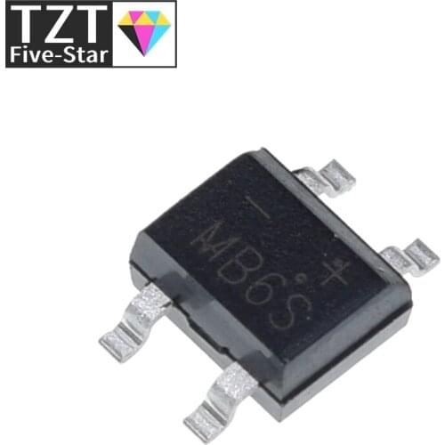 10pcs 600V 0.5A SOP-4 SMD rectifier diode bridge mb6s