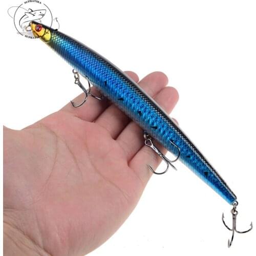 18cm/24g Artificial Minnow Freshwater Fishing Lure Hard Bait 3D Eyes Anti-Corrosion Bionic High Quality Plastic Fishing Bait