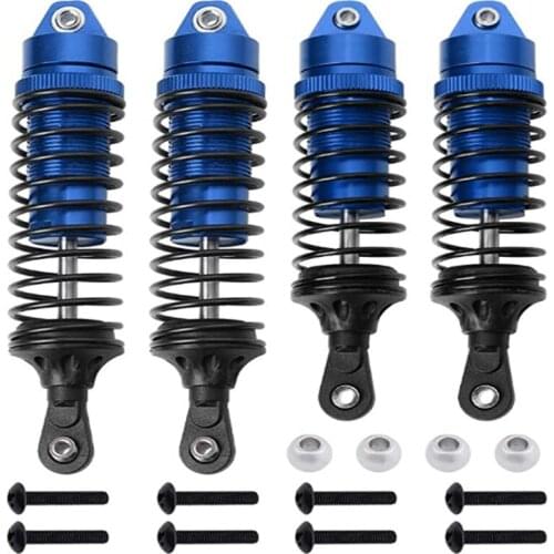 4pcs Front Rear Shock Absorber Assembled for 1/10 Traxxas Slash 4x4 4WD Upgrade RC Car Parts