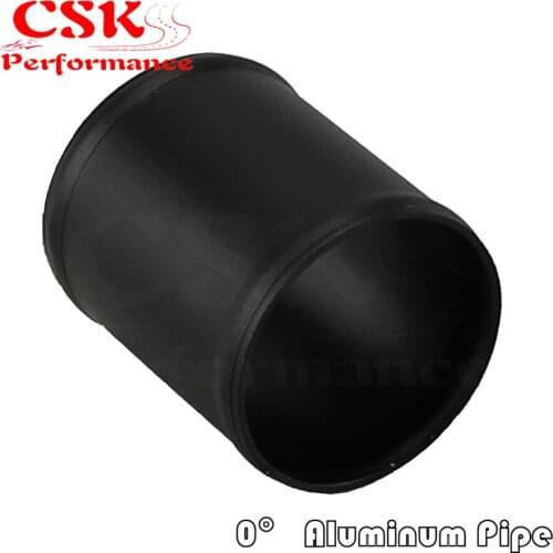 Aluminum Hose Adapter Tube Joiner Pipe Coupler Connector 57mm 2.25" Inch Black