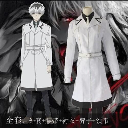 Anime Tokyo Ghoul Sasaki Haise Kaneki Ken Windbreaker Unisex Uniform Cosplay Clothes Set For Halloween