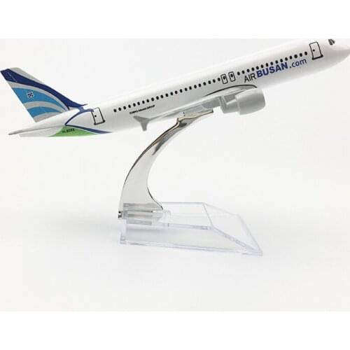 Busan Airlines, South Korea Aeroplane model Airbus A320 airplane 16CM Metal alloy diecast 1:400 airplane model toy for children