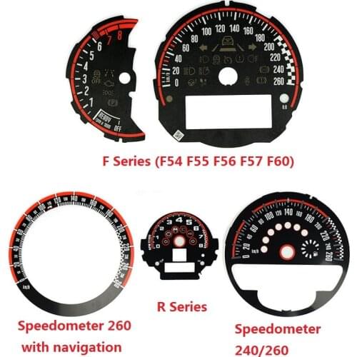 Car Styling Speedometer Tachometer Dial Sticker for Mini Cooper JCW F54 F55 F56 F57 F60 R55 R56 R60 R61 Replacement Accessories