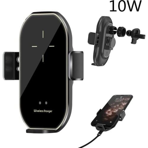 15W Qi wireless charger Smart induction fast charging car phone holder for iPhone12 11/11Pro 8 8Plus Samsung S10 Huawei Mate 20