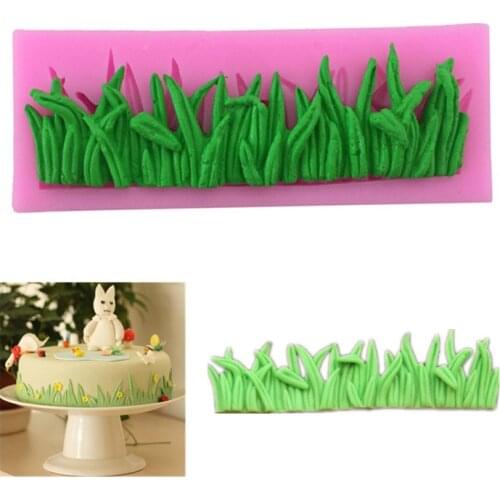 Grass Shape Cake Decorative Silicone Mold Fondant Cookie Chocolate Mould Candy Cake Pudding Muffin Molds DIY Baking Tools