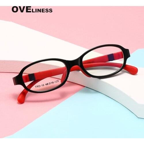 Kids Round Glasses Myopia Optical Eyeglasses Glasses Frame boy girl Prescription Silicone Flexible Children’s Glasses eyewear