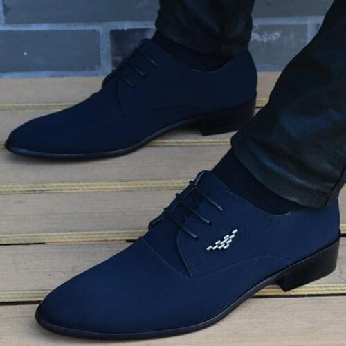 Italian mens shoes fashion black mens Canvas moccasin pointed toe classic men wedding shoes sapatos masculino