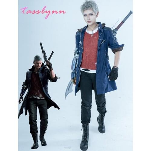 New Game DMC 5 Cosplay Nero Cosplay Costume Women for Halloween Full Set Custom Tailored Size Anime Cosplay