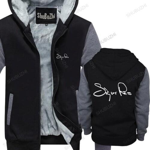 New arrived men hoodies winter Sigur Ros Rock Band Logo hoodies Bw Size Xs-3Xl Harajuku cotton fleece jacket for man