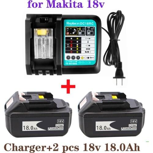 Original BL1860 Rechargeable Battery 18 V 18000mAh Lithium ion for Makita 18v Battery BL1840 BL1850 BL1830 BL1860B
