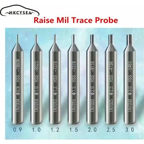 Original Raise Carbide Steel End Milling Probe Trace For WENXING DEFU Vertical Key Machines Drill 0.9 1.0 1.2 1.5 2.0 2.5 3.0mm