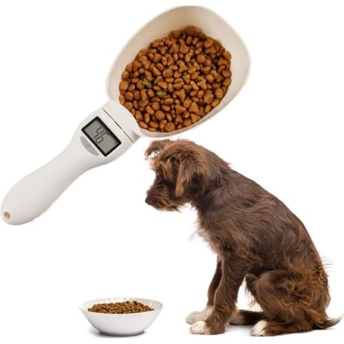800g/1g Pet Food Scale Cup For Dog Cat Feeding Bowl Kitchen Scale Spoon Measuring Scoop Portable With LedDisplay dog accessories