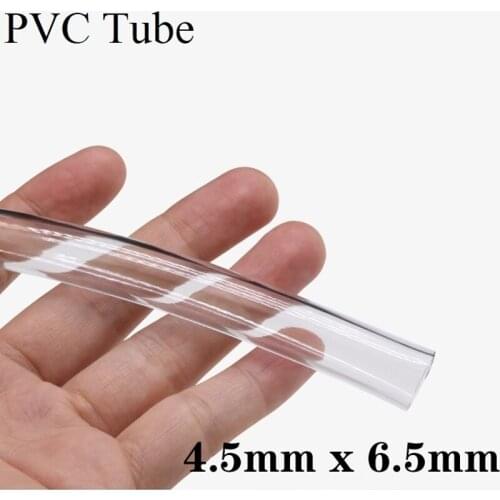 1M 4.5mm x 6.5mm PVC Tube Transparent Soft Pipe Antifreeze Oil Hose Garden Irrigation Soft Hose Plant Watering Pots Tube