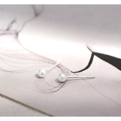 Stainless Steel Earrings Fashion Minimalism 925 Sterling Silver Earrings Spherical Irregular Earrings Earrings 2021 Trendy