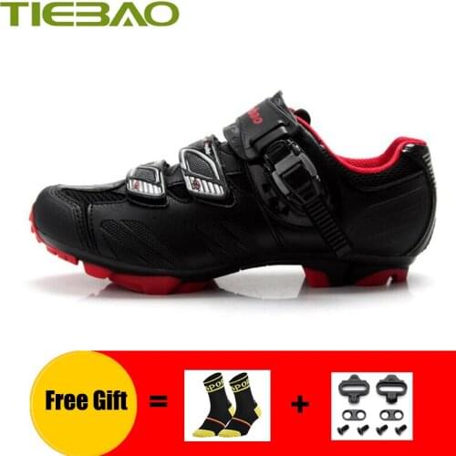 TIEBAO Mountain Bike Shoes Cycling Sneakers Men Women Self-locking Breathable Cycling Shoes Superstar Mtb Spd Bike Ride Sneakers