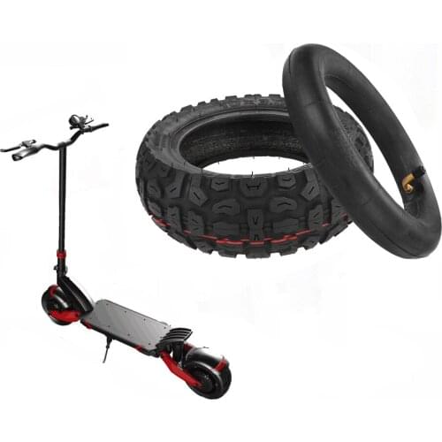 TUOVT 10*2.5 Inner Tube and 10*3 Outer Tire Anti-skid Off-road Tyre Replacement for Kugoo M4 Pro Electric Scooter Accessories